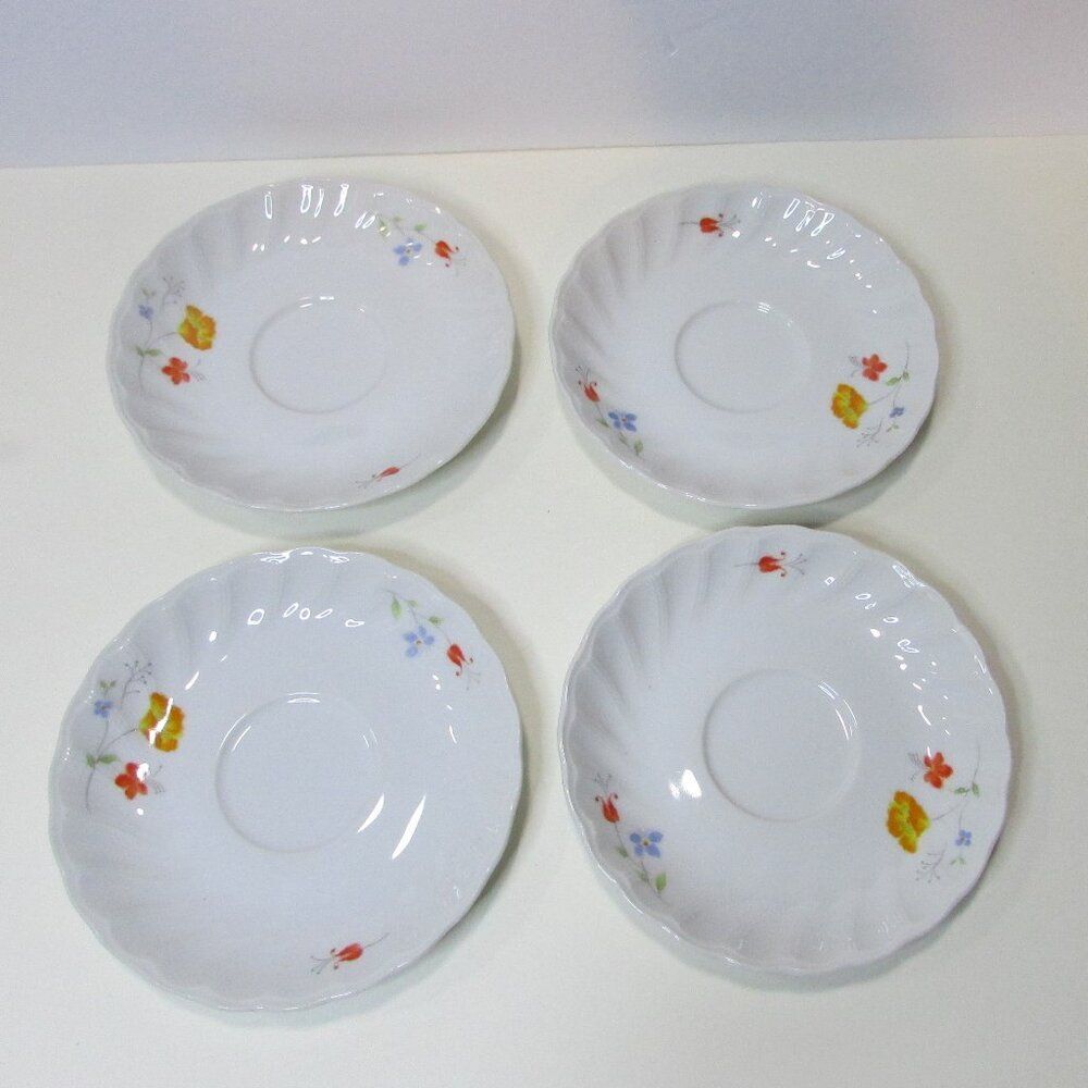 lot 4 vtg Nichinan fine porcelain tea cup and saucer Fairlady floral Japan set - Picture 2 of 10